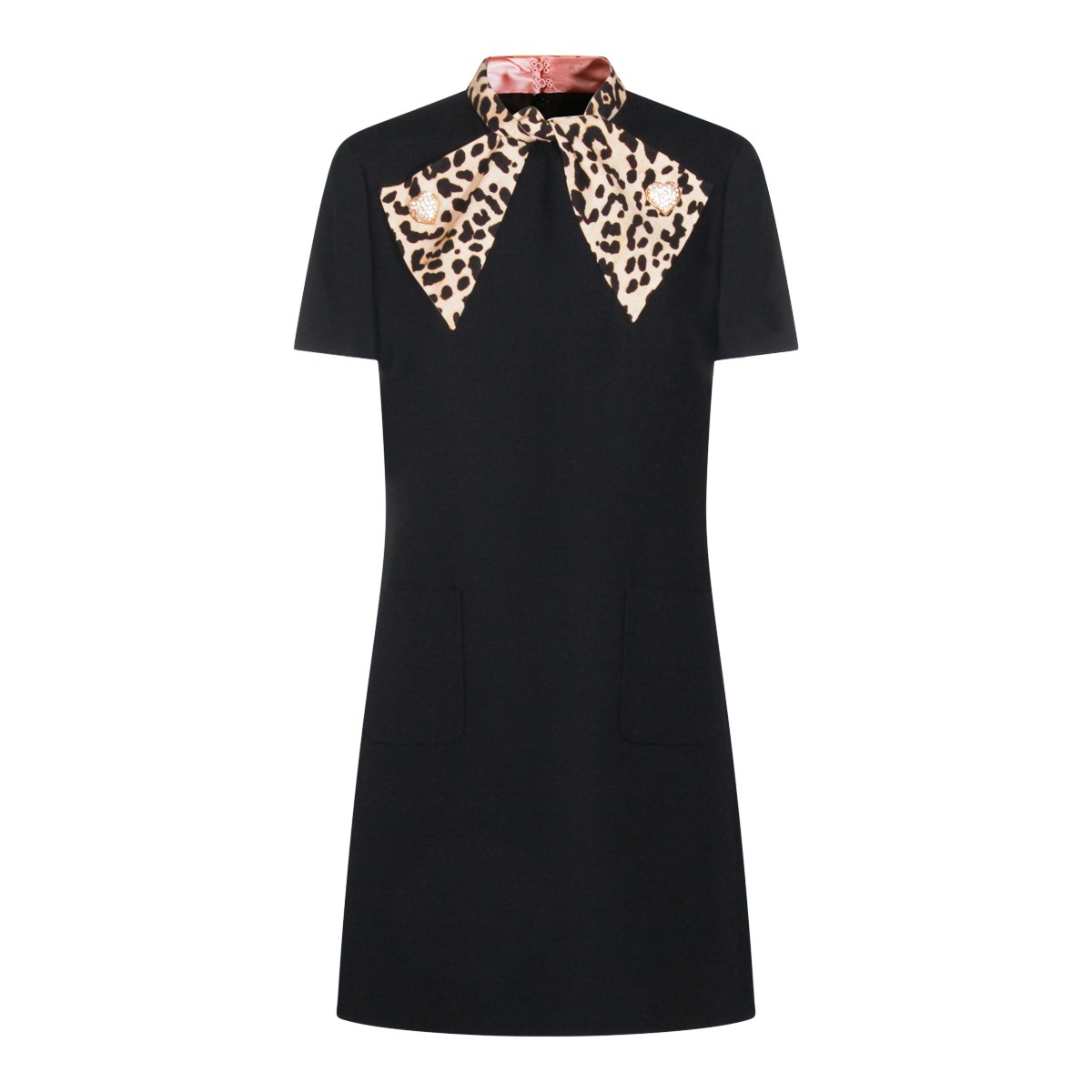 BLACK WOOL DRESS