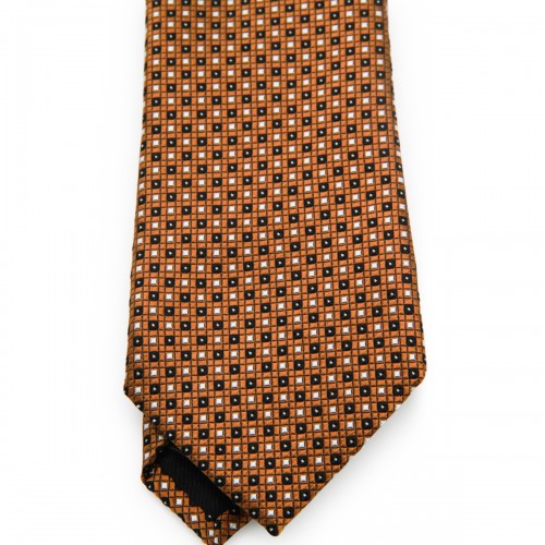 BROWN SILK TIE 2