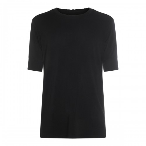BLACK COTTON T-SHIRT