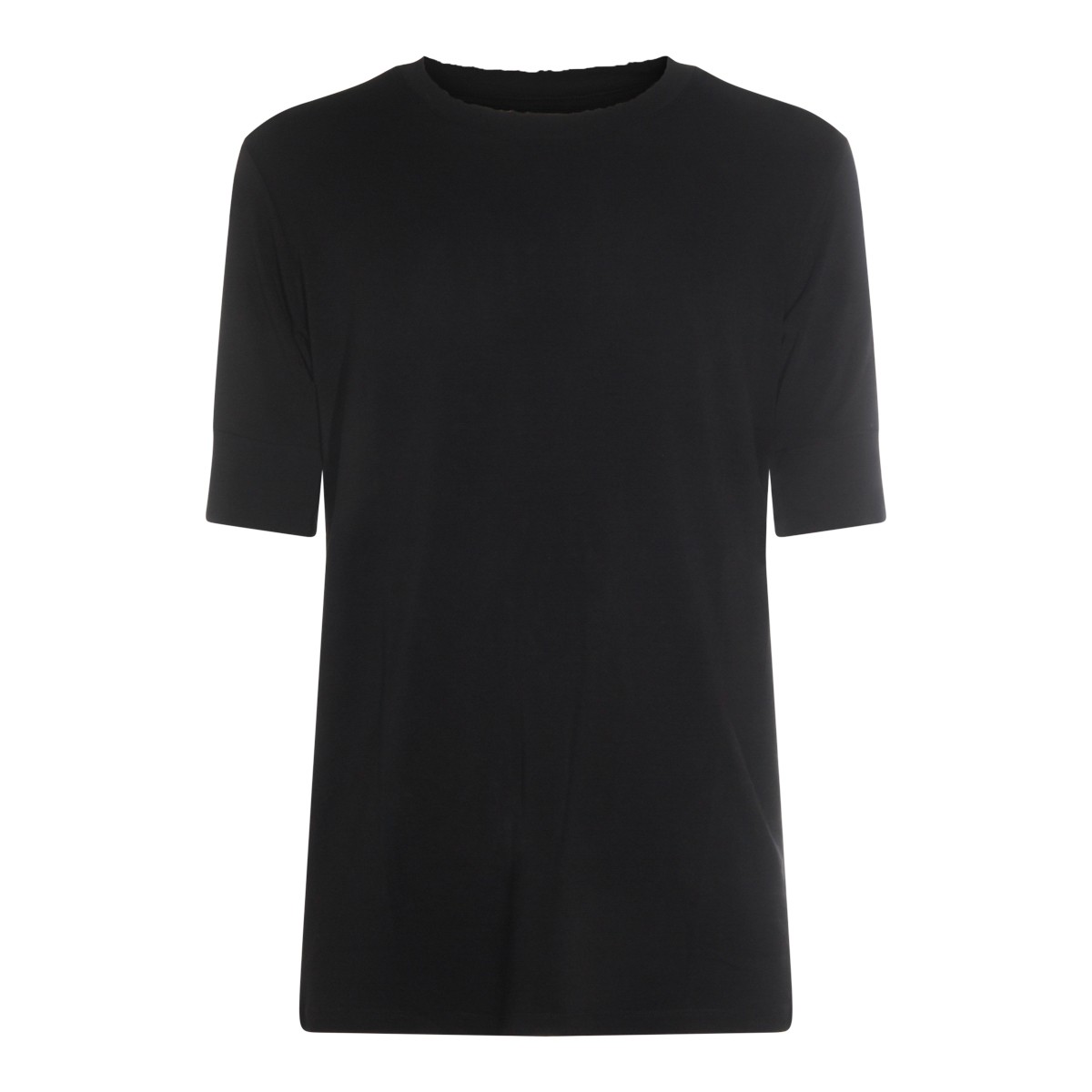 BLACK COTTON T-SHIRT