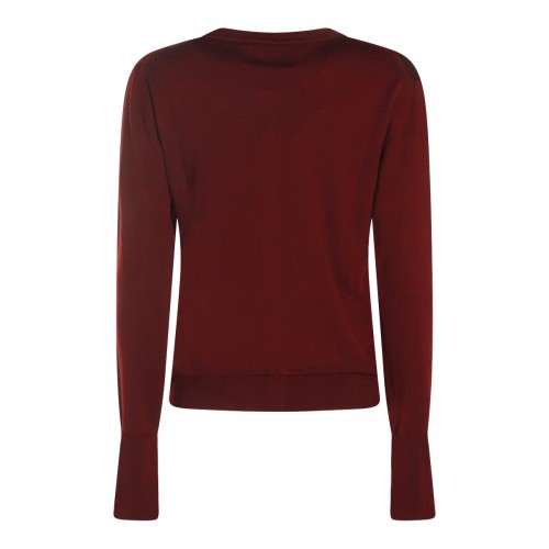 DARK RED WOOL KNITWEAR