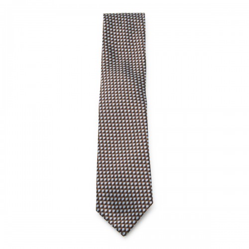 BROWN SILK TIE