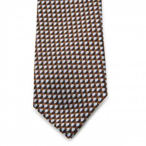 BROWN SILK TIE 2