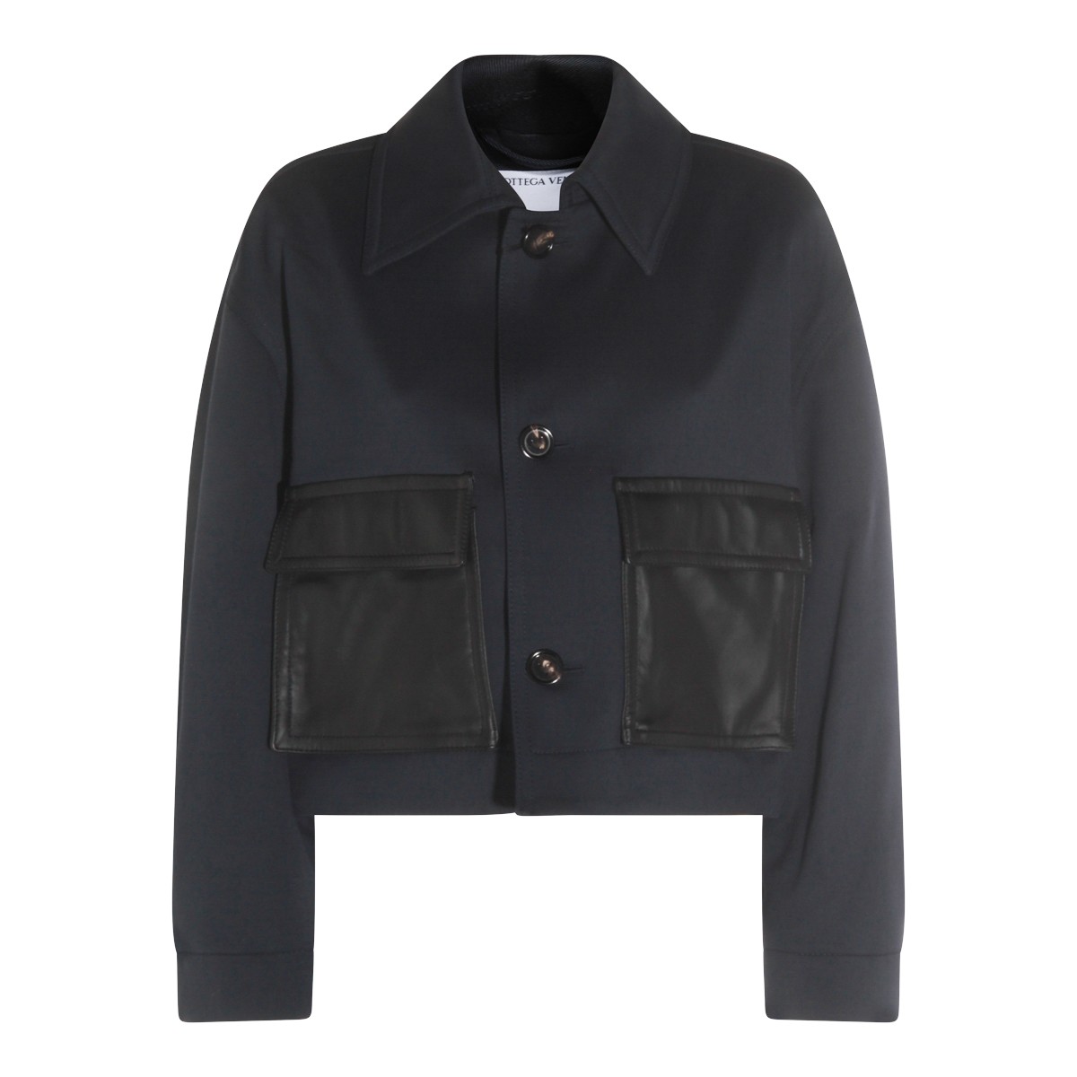 BLUE COTTON CASUAL JACKET
