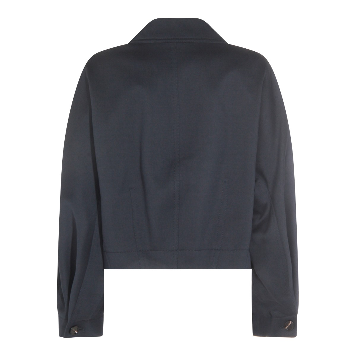 BLUE COTTON CASUAL JACKET