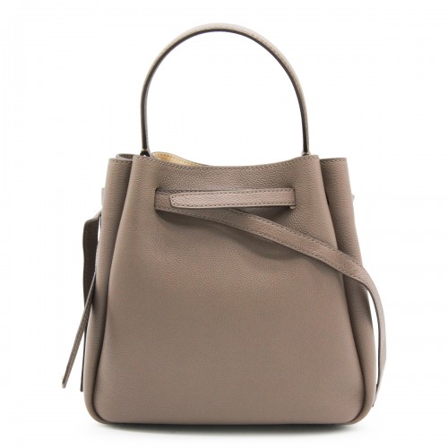 BEIGE LEATHER ROMY SATCHEL