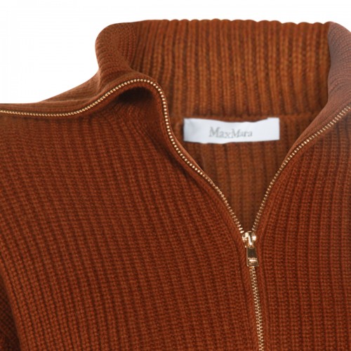 BROWN WOOL NADAR KNITWEAR