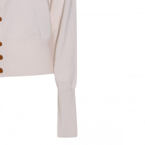 GREY MELANGE WOOL KNITWEAR