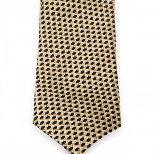 YELLOW SILK TIE