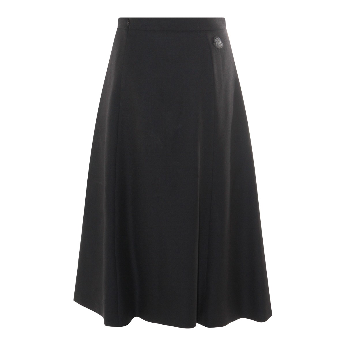 BLACK WOOL SKIRT