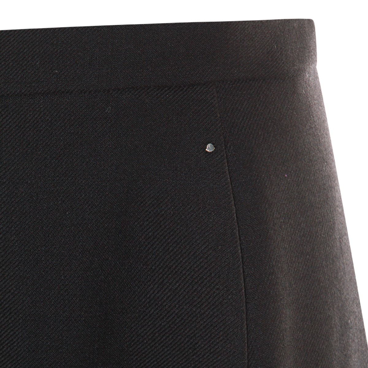 BLACK WOOL SKIRT