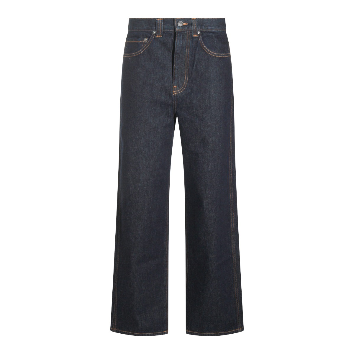 DARK BLUE COTTON JEANS