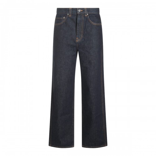 DARK BLUE COTTON JEANS
