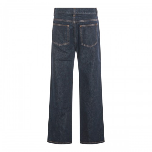 DARK BLUE COTTON JEANS