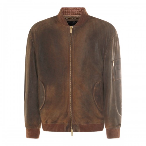 BROWN LEATHER JACKET