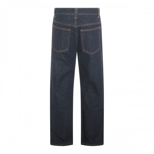 DARK BLUE COTTON JEANS