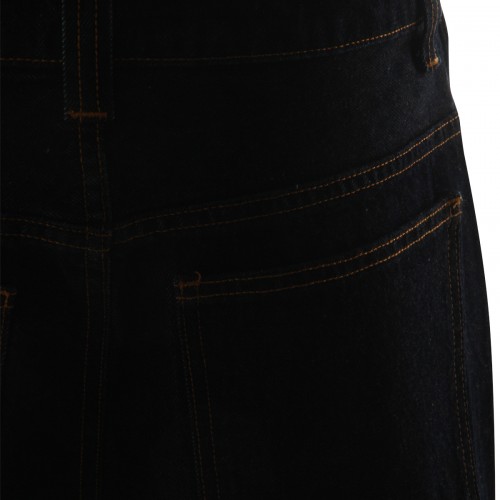 DARK BLUE COTTON JEANS