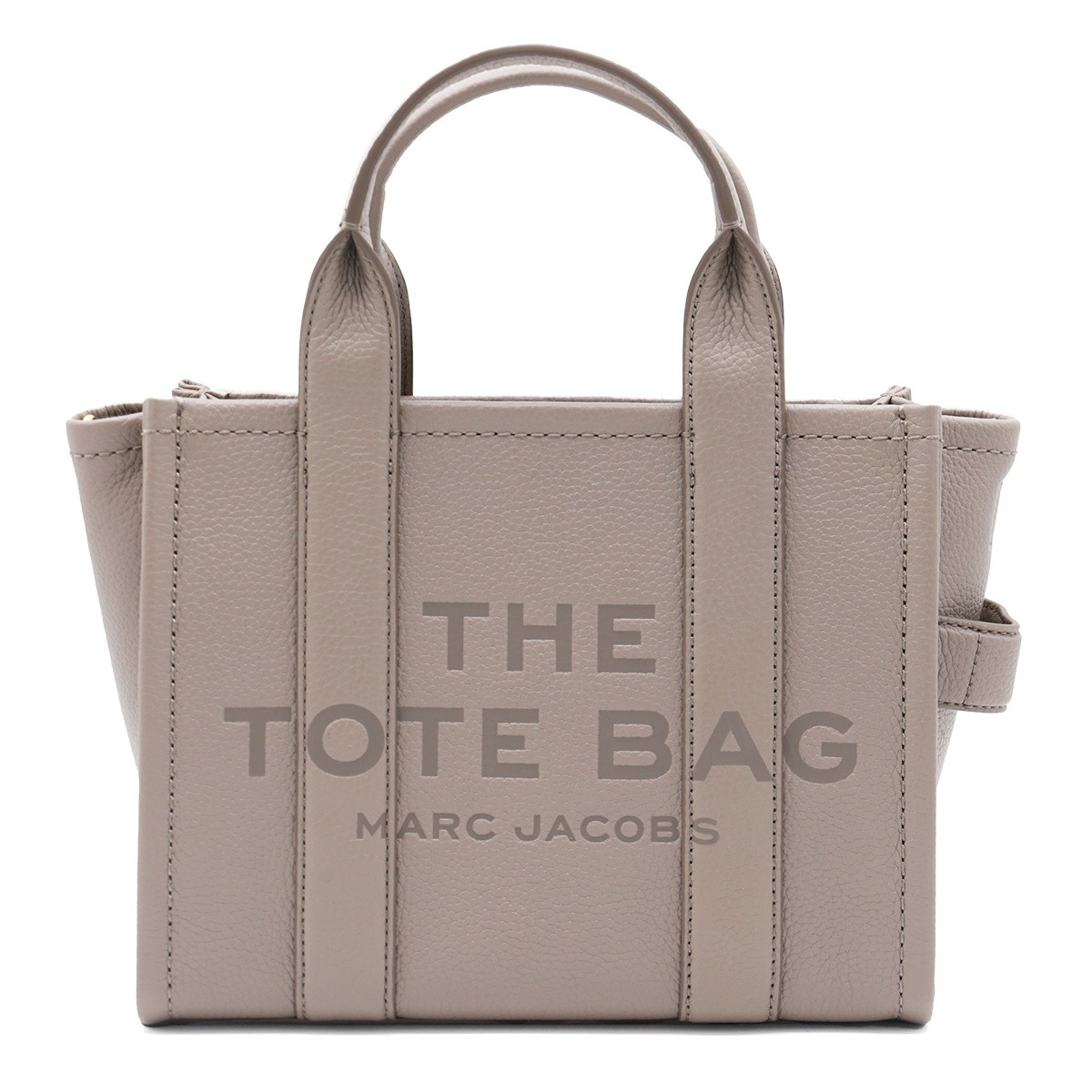 GREY LEATHER THE SMALL TOTE BAG