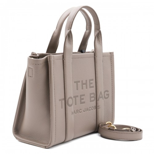 GREY LEATHER THE SMALL TOTE BAG