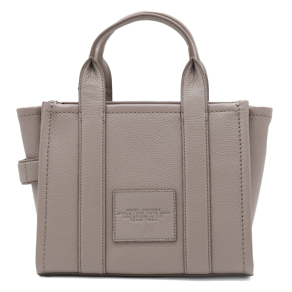 GREY LEATHER THE SMALL TOTE BAG