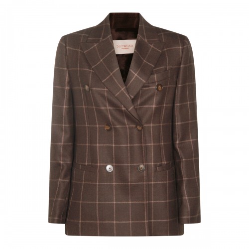 BROWN WOOL BLAZER