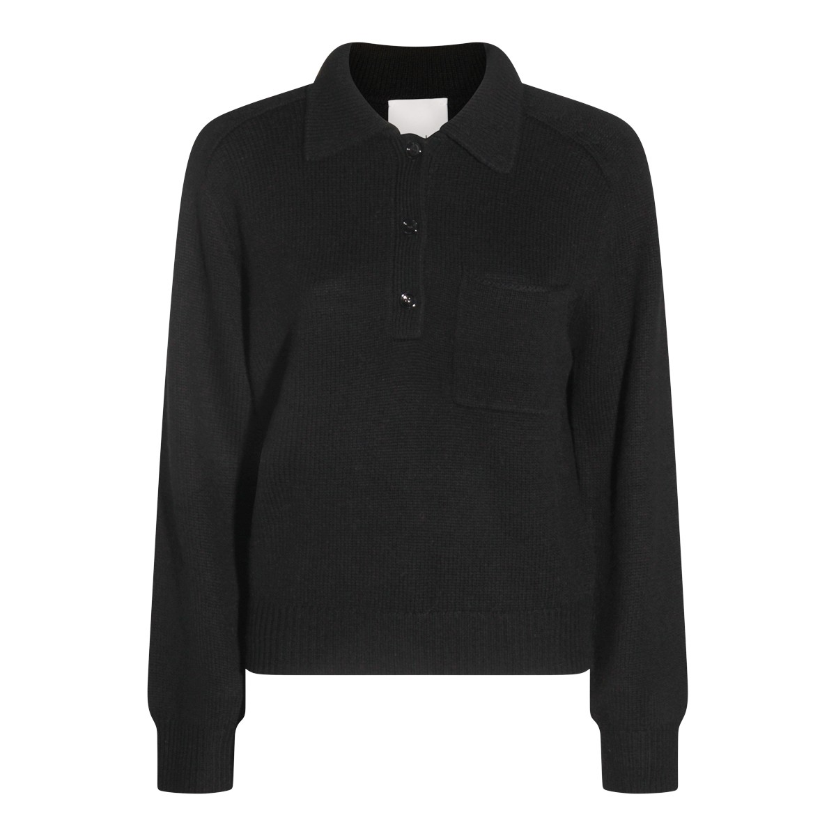 BLACK WOOL KNITWEAR