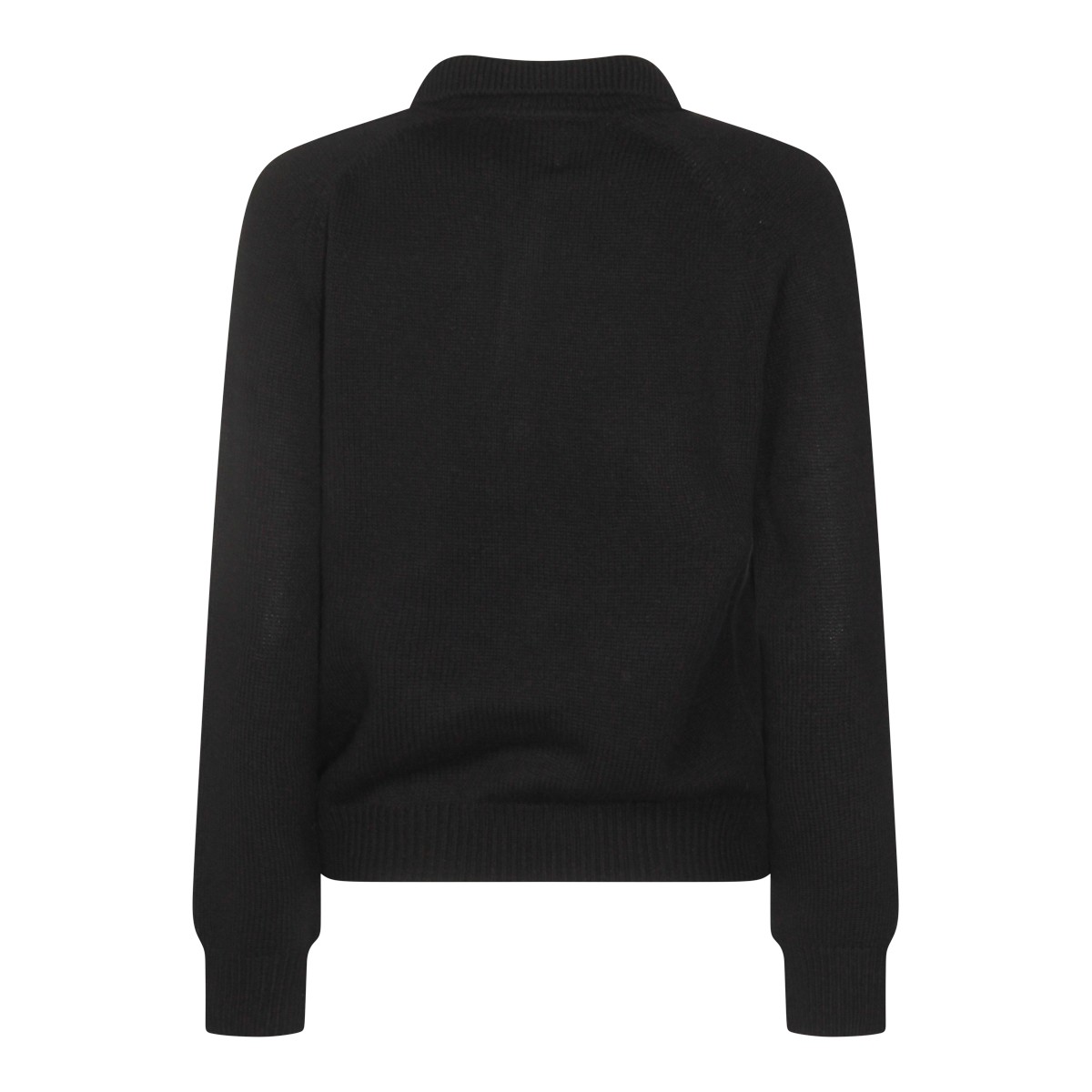 BLACK WOOL KNITWEAR