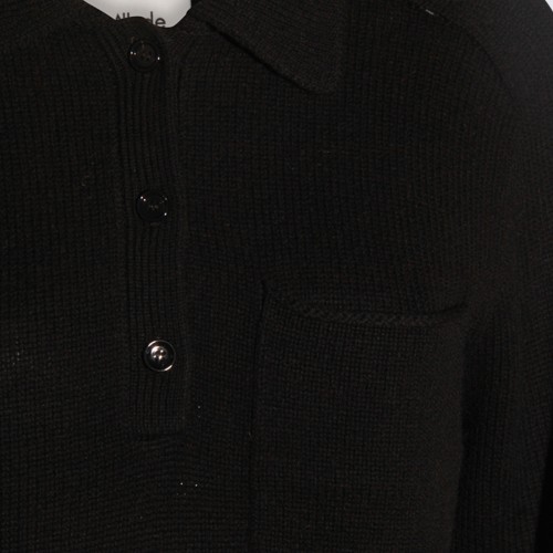 BLACK WOOL KNITWEAR