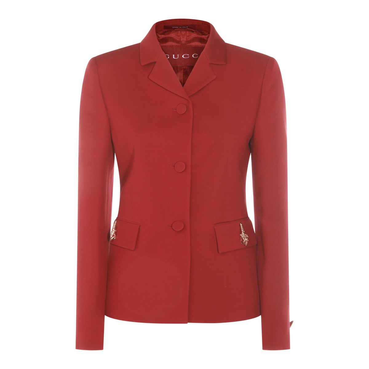 RED ANCORA VISCOSE BLAZER
