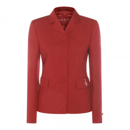 RED ANCORA VISCOSE BLAZER