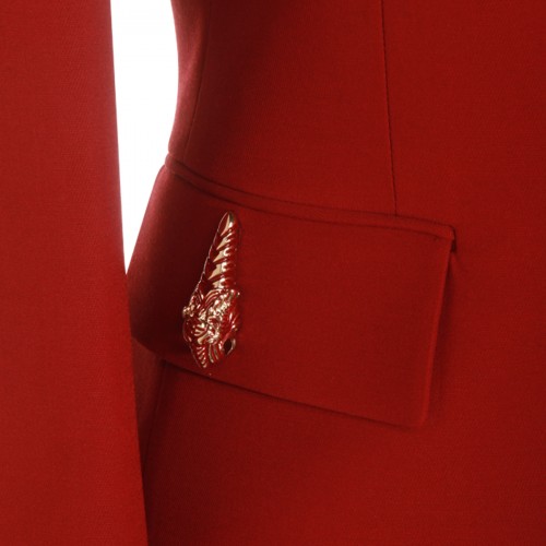 RED ANCORA VISCOSE BLAZER