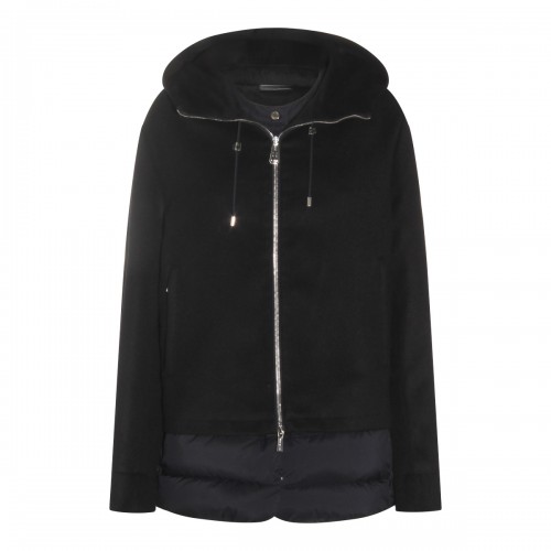 NAVY WOOL DOWN JACKET