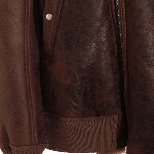 BROWN HOLLYWOOD FLIGHT LEATHER JACKET
