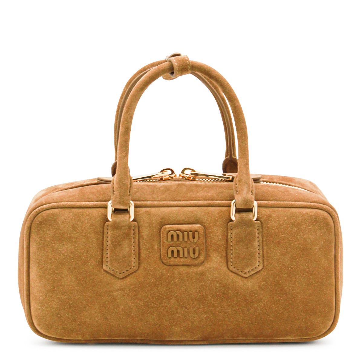 BROWN LEATHER ARCADIE CROSSBODY BAG