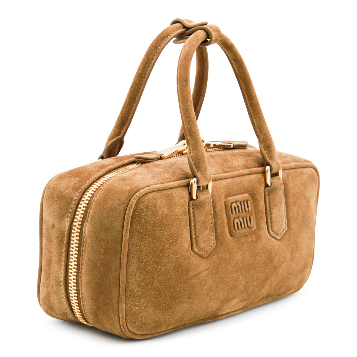 BROWN LEATHER ARCADIE CROSSBODY BAG