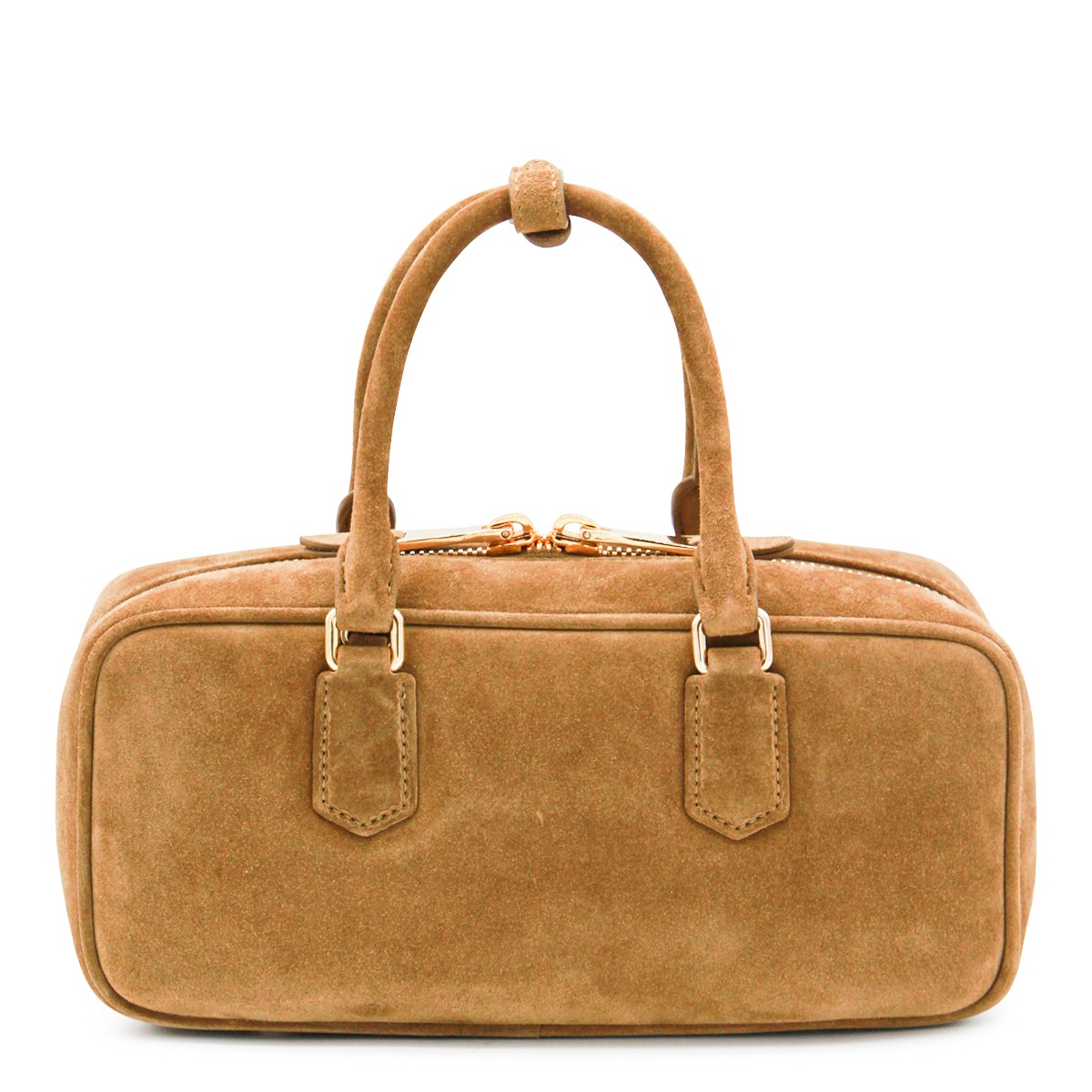 BROWN LEATHER ARCADIE CROSSBODY BAG