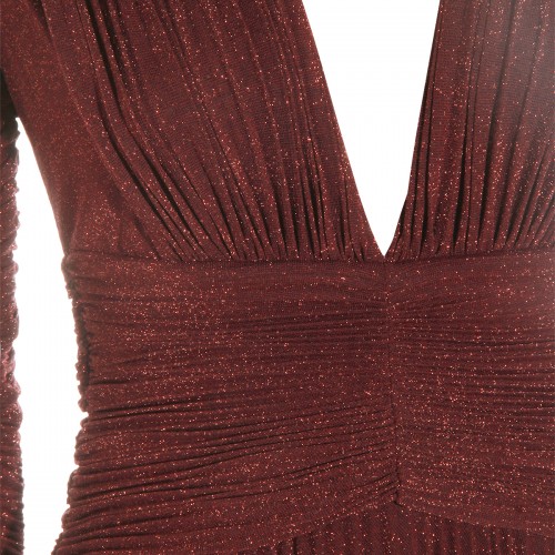 DARK RED DRESS
