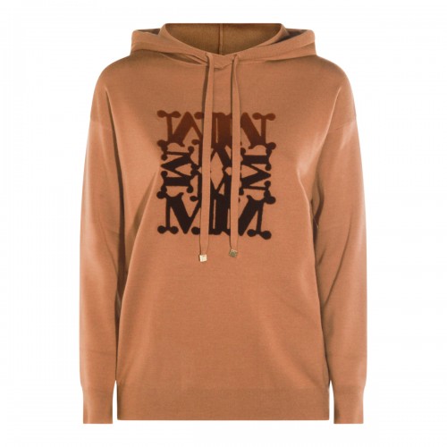BROWN WOOL TADDEO SWEATSHIRT