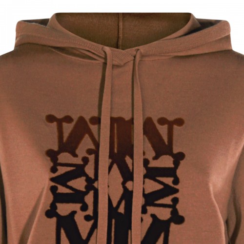 BROWN WOOL TADDEO SWEATSHIRT