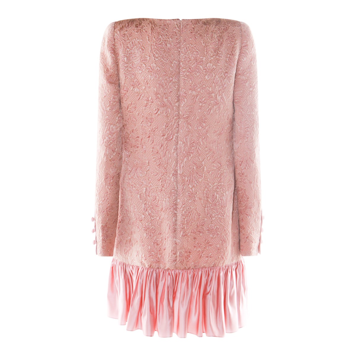 PINK WOOL MINI DRESS