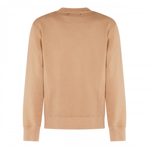 BEIGE COTTON SWEATSHIRT 2