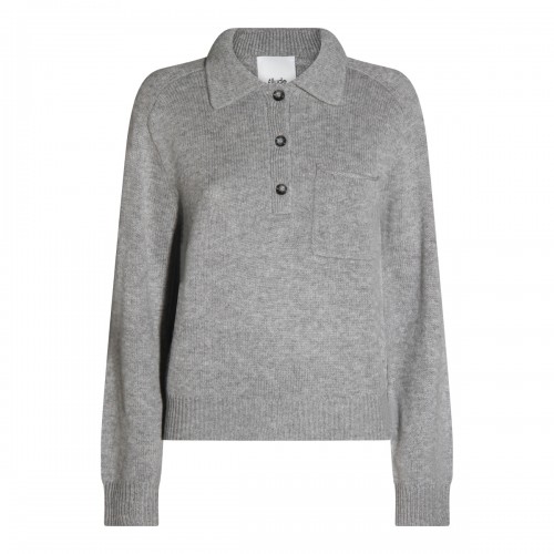 GREY WOOL KNITWEAR