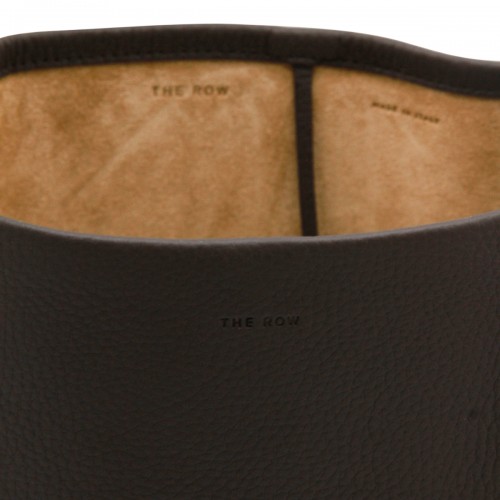 BLACK LEATHER MEDIUM N/S PARK TOTE
