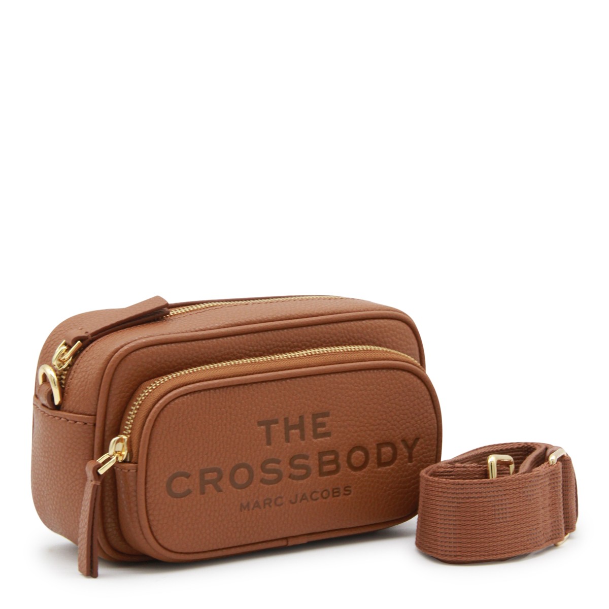 BROWN LEATHER THE CROSSBODY BAG BROWN LEATHER THE CROSSBODY BAG