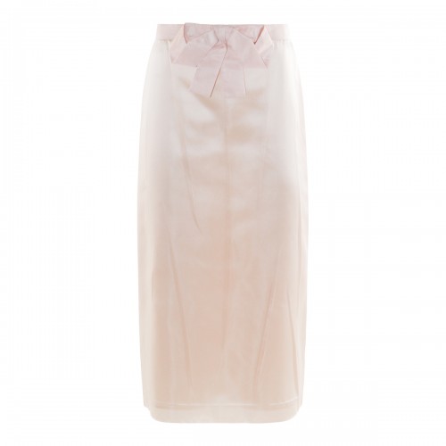 CHAMPAGNE SILK SKIRT