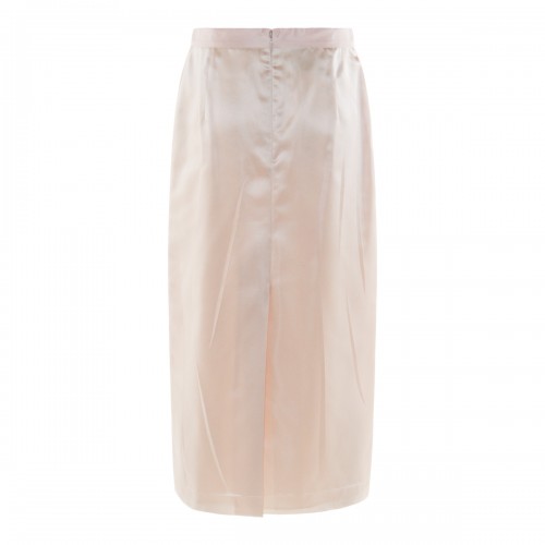 CHAMPAGNE SILK SKIRT