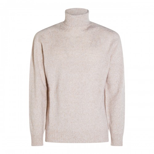 BEIGE WOOL KNITWEAR