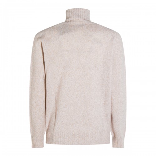 BEIGE WOOL KNITWEAR