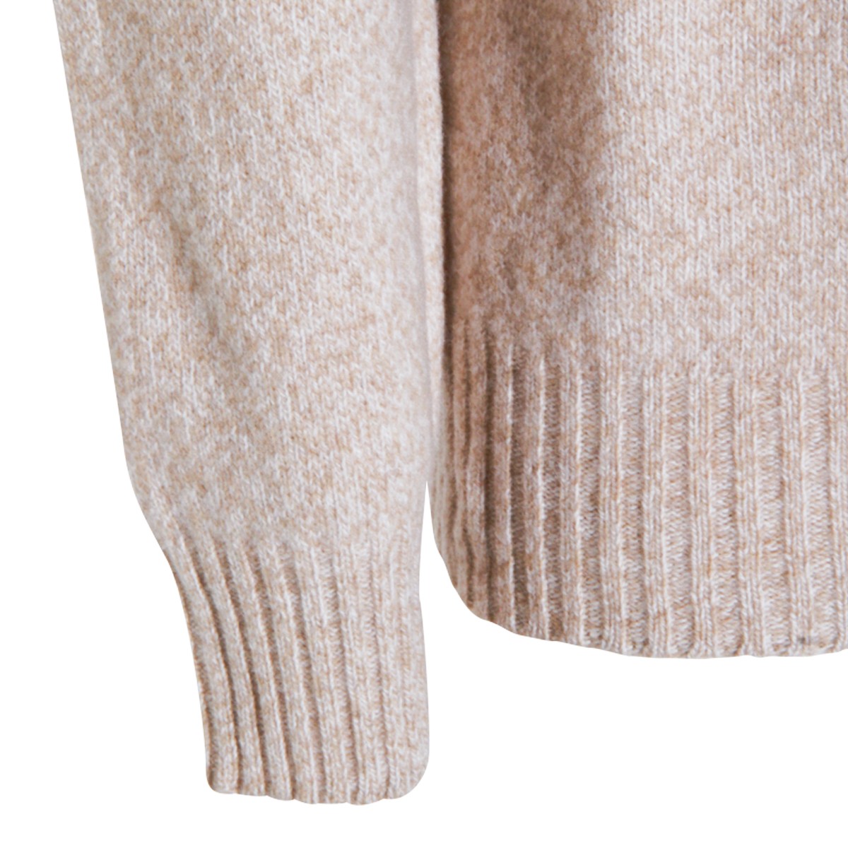 BEIGE WOOL KNITWEAR
