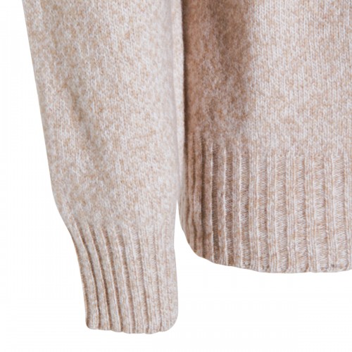 BEIGE WOOL KNITWEAR